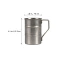 thumbnail image 2 of Hytrove 1Jgo Taza De Acero Inoxidable Para Camping Y Uso En Casa Con Compacto Y Fácil Limpieza, 2 of 8