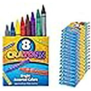 Bulk Crayons for Kids (48 Packs of 8 Crayons) Crayon Packs for Kds Bulk - for Party Favors, Goodie Bag Fillers, Back to School Supplies, Arts & Crafts By 4Es Novelty