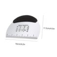 thumbnail image 2 of ‘s Kitchen Stainless Steel Dough Scraper with Scale Kitchen Non-slip Rubber Grip Chopper Pizza Tool Black, 2 of 9