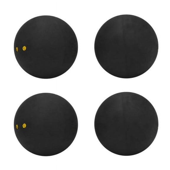 Squash Ball Two-Yellow Dots Low Speed Sports Professional Player Competition Squash(4 Pcs )
