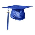thumbnail image 3 of Endea Graduation Shiny Royal Blue Graduation Cap  Tassel, 3 of 11
