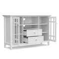 thumbnail image 6 of Simpli Home Bedford SOLID WOOD 53 inch Wide Transitional TV Media Stand in White For TVs up to 60 inches, 6 of 14