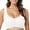 White, variant on oqasdz Womens Bras Comfortable wihtout Steel Ring Front Button Thin Plus Size Breathable Gathering Bra