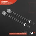 thumbnail image 5 of A-Premium Set of 8 Front Suspension Kit, Lower Control Arm Ball Joint Tie Rod End Rack and Pinion Bellows Kit Compatible with Toyota Camry 1992-1996, Avalon 1995-1996 & Lexus ES300 1992-1996, 5 of 9