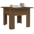 thumbnail image 2 of vidaXL Coffee Table Brown Oak 55x55x42 cm Engineered Wood, 2 of 4