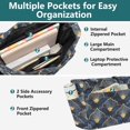 thumbnail image 3 of FORMRS Tote Bag for Women Quilted Large Capacity Travel Work Carry On Shoulder Handbag, Elegance Art Pattern, 3 of 7