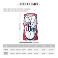Philadelphia76ers Men's Basketball Jersey Sports Fan Mesh Tank Top