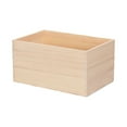 thumbnail image 1 of Binwennn Large Open Top Desktop Organizer Solid Wood Storage Purpose Toolbox For Decluttering & Home Kitchen Containers for Organizing Large Airtight Container Glass Lunch Containers round Glass, 1 of 6