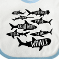 thumbnail image 4 of Inktastic Types of Sharks Boys or Girls Baby Bib, 4 of 4