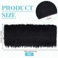 thumbnail image 2 of 39.37 Inch Black Fur Fabric 11.81 Inch Soft Plush Fabric Sewing Crafts Materials, 2 of 9