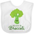 thumbnail image 3 of Inktastic Believe in Broccoli Boys or Girls Baby Bib, 3 of 4