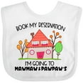 thumbnail image 3 of Inktastic Book My Reservation I'm Going to Mawmaw and Pawpaw's- House Boys or Girls Baby Bib, 3 of 4