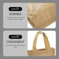 thumbnail image 2 of Wine Bottle Gift Bags Burlap Bulk Shopping Supply Accessories Portable Travel Pvc Linen 4 PCS, 2 of 6