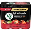 V8 Spicy Chipotle 100% Vegetable Juice, 8 fl oz Can (6 Pack)