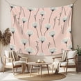 thumbnail image 2 of Pink Spring Floral Tapestry for Bedroom Wall Hanging Tapestry, Watercolor Botanical Summer Ceiling Backdrop Tapestries Poster Blanket Wall Decor for Teens Room Living Room Dorm 51" x 59", 2 of 8