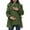Green, variant on Hooded Coat for Women Pregnant Womens Three in One Winter CoatTthick Quilted Warm Hooded Down Jacket with Pockets