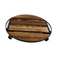 thumbnail image 2 of S SERENABLE Support Roulant pour Plante avec Roues Support pour Plante Robuste en Bois Plateau de Pot de Plante Mobile Rond Déplaceur de Pot de Fleurs pour Cour Arrière Extérieur 30cmx30cm, 2 of 9