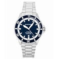 thumbnail image 1 of Emporio Armani Reloj de Buceo Automático Sea Explorer AR60087 de Acero Inoxidable con Esfera Azul y Correa de Piel para Hombre (200 M), 1 of 1