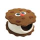 thumbnail image 3 of Cama para gatos con forma de galleta, refugio para gatos, cueva para gatos con autocalentamiento para dormir en otoño e invierno, nido para gatos para, 3 of 10