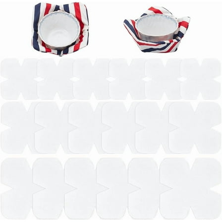 18Pcs 3Sizes Bowl Cozy Pre Cut Batting 8/10/ 12inch Soft Cotton Fabrics Quilter Batting Cozy Pattern Template DIY