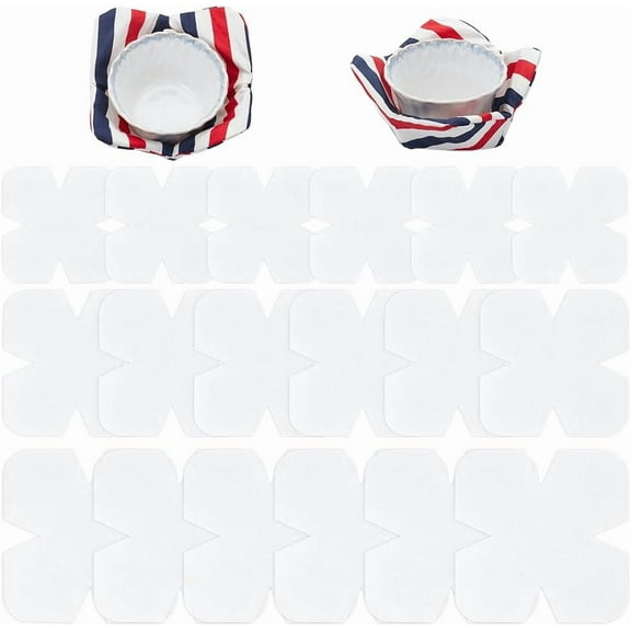 18Pcs 3Sizes Bowl Cozy Pre Cut Batting 8/10/ 12inch Soft Cotton Fabrics Quilter Batting Cozy Pattern Template DIY