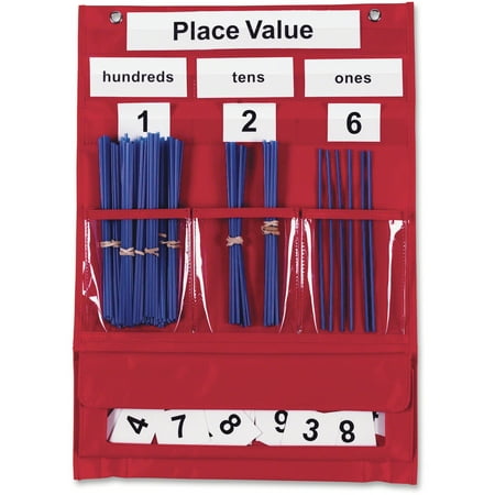 UPC 765023024166 product image for Learning Resources  LRNLER2416  Counting/Place Value Pocket Chart  1 Each  Red | upcitemdb.com