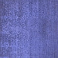 thumbnail image 1 of Ahgly Company Indoor Square Oriental Blue Industrial Area Rugs, 4' Square, 1 of 4