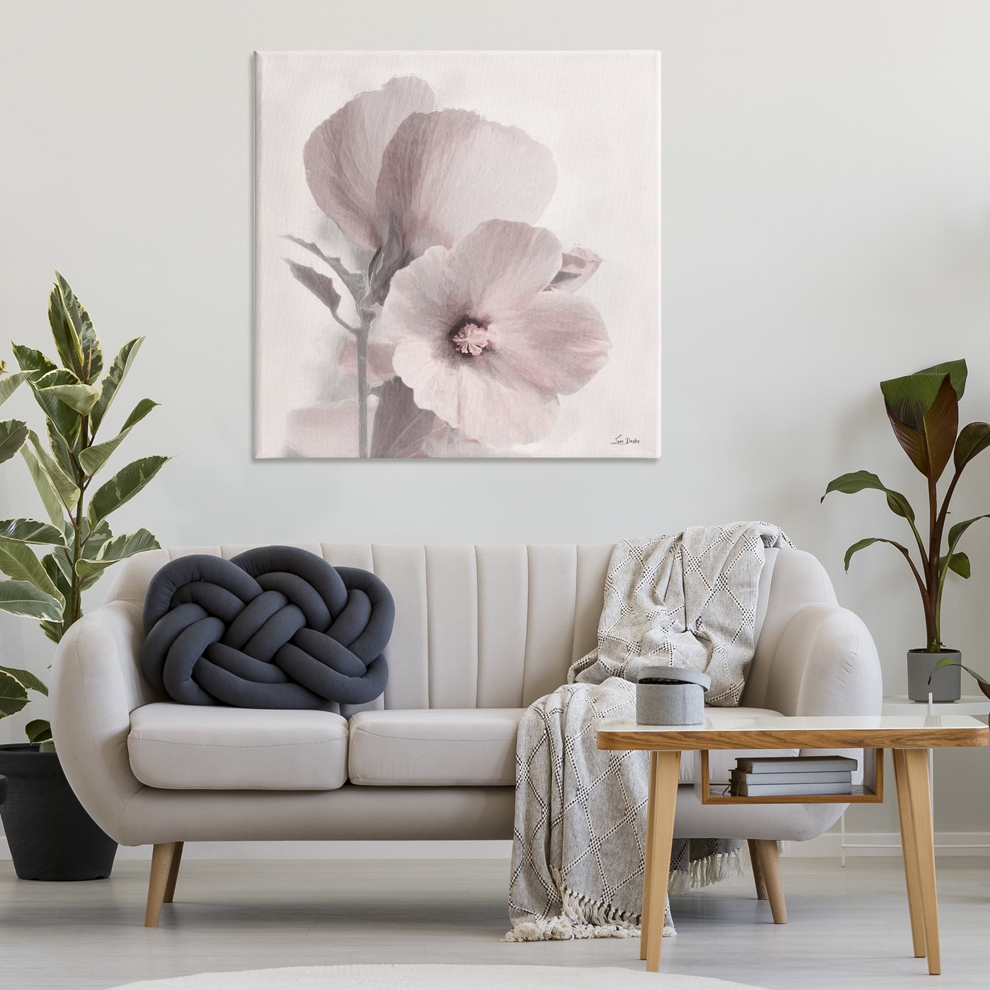 Stupell Industries Vintage Apple Blossom Botanical & Floral Painting Gallery Wrapped Canvas Art Print Wall Art, 36 x 36