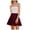 c01Red, variant on Mini Skirts for Women Basic Pleated Flowy High Waisted A-Line Solid Color Casual Short Skirt Black L
