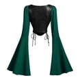 thumbnail image 4 of Bell Sleeve Tops for Women Corset Top Medieval Costume Halloween Cosplay Halloween Costumes for Women, Size M, 4 of 4