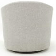thumbnail image 4 of Fox Hill Trading Marissa Traditional Fabric Tufted Swivel Chair in Heather Gray, 4 of 5