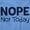Carolina Blue, variant on Nope Not Today Tomorrow Sarcastic Sweatshirt for Men or Women Brisco Brands L