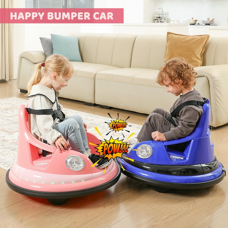 Bobiber Electric Bumper Car for Toddlers, 360° Spin Ride On Car