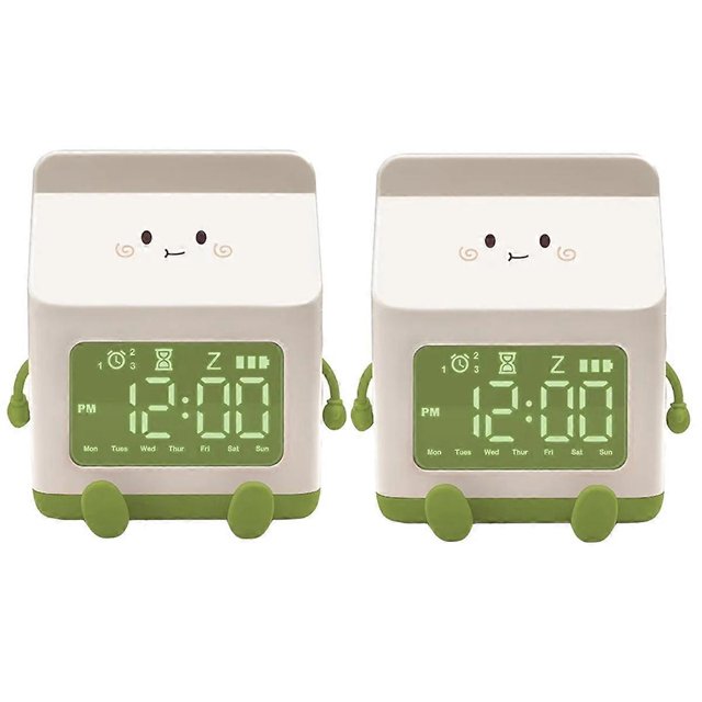 Milk Carton Electronic Alarm Clock Student Mini Countdown Cute Small Alarm Clock Bedroom Clock