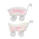 thumbnail image 1 of FELTECHELECTR 2 cestas tejidas para guardar dulces y artículos diversos, con forma de carrito, para regalo., 1 of 6