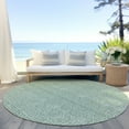 thumbnail image 5 of HomeRoots 595675 8 ft. Sage & Gray Round Geometric Washable Indoor & Outdoor Area Rug, 5 of 5