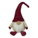 Northlight 17" Ivoire et Rouge Gnome Souriant Peluche Décoration de Noël – image 1 sur 5