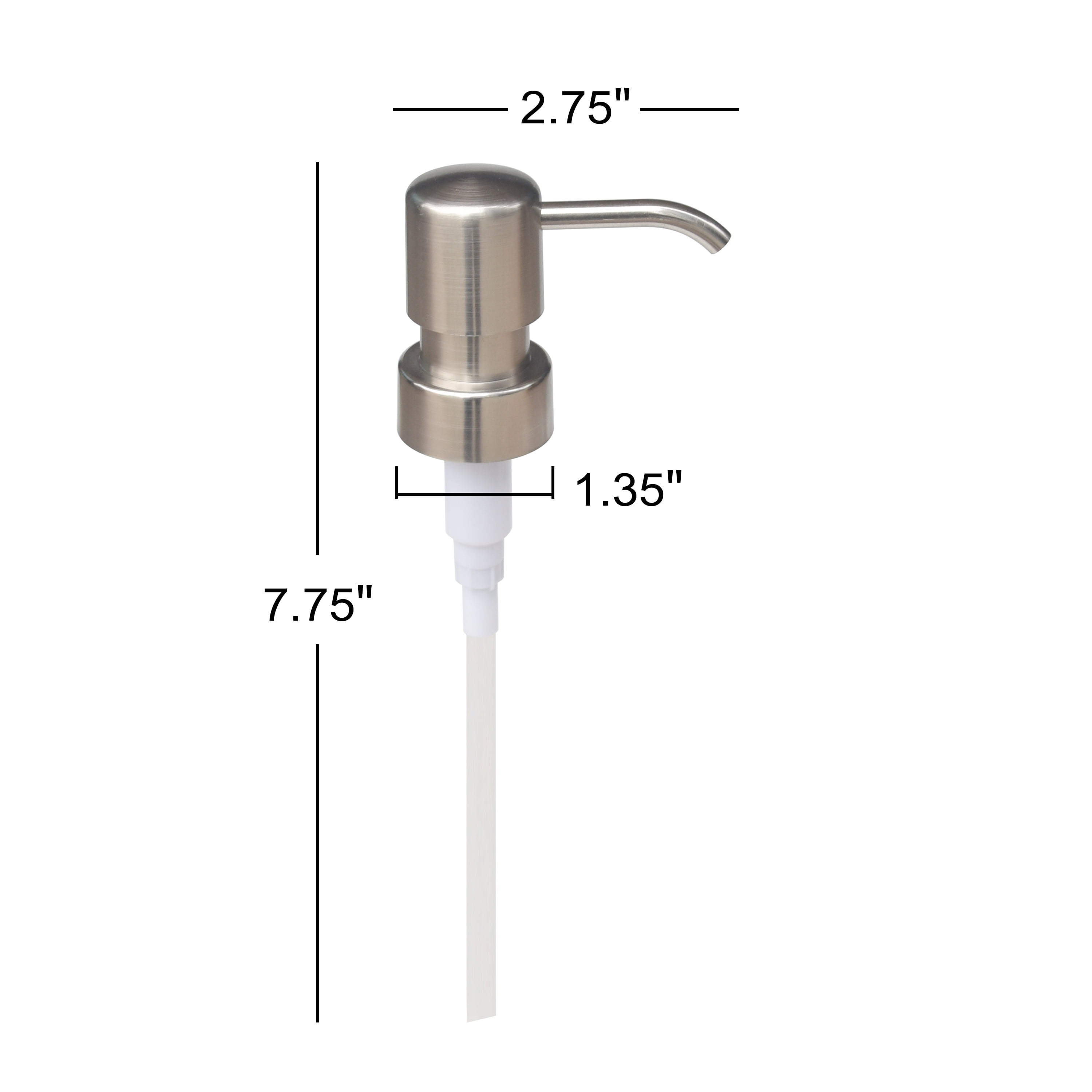 (3 pack) Better Homes & Gardens Plastic Replacement Pump Head, Brushed Nickel