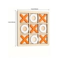 thumbnail image 2 of 10-Piece Solid Wood Tic Tac Toe Board Game - Perfect For Backyard Entertainment & Home Game Fun!, 2 of 4