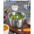 thumbnail image 3 of Food Chopper, 1.5L Meat Grinder Food Processor Stainless Steel for Vegetable Meat Fruit, 3 of 4