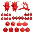 thumbnail image 1 of Bearachild 30 pack/lote decoraciones para árboles de Navidad juego de adornos versátiles para una impresionante exhibición de árboles de Kits de decoración para fiestas rojo, 1 of 6