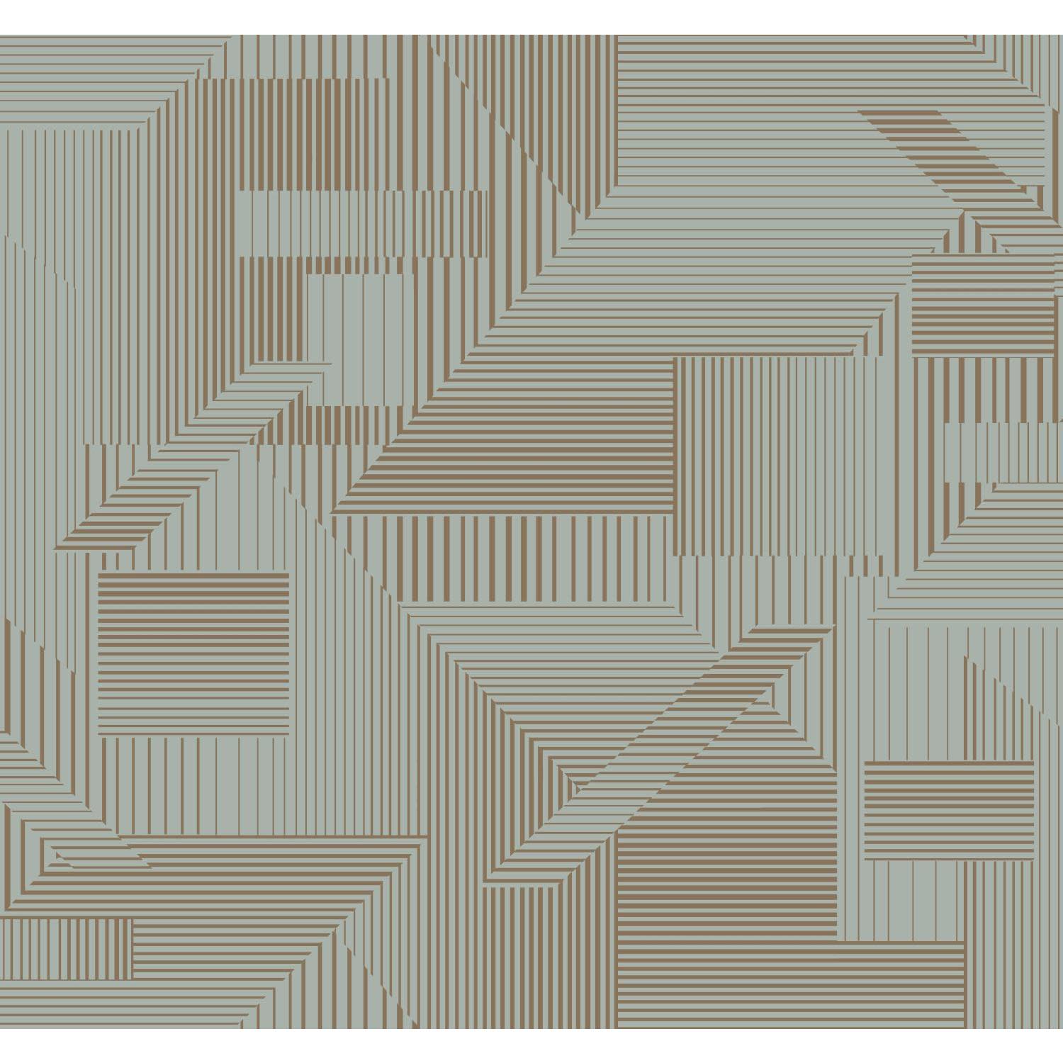 York Wallcoverings Sr1533 60.75 Sq. Ft. All Lined Up Unpasted Nonwoven