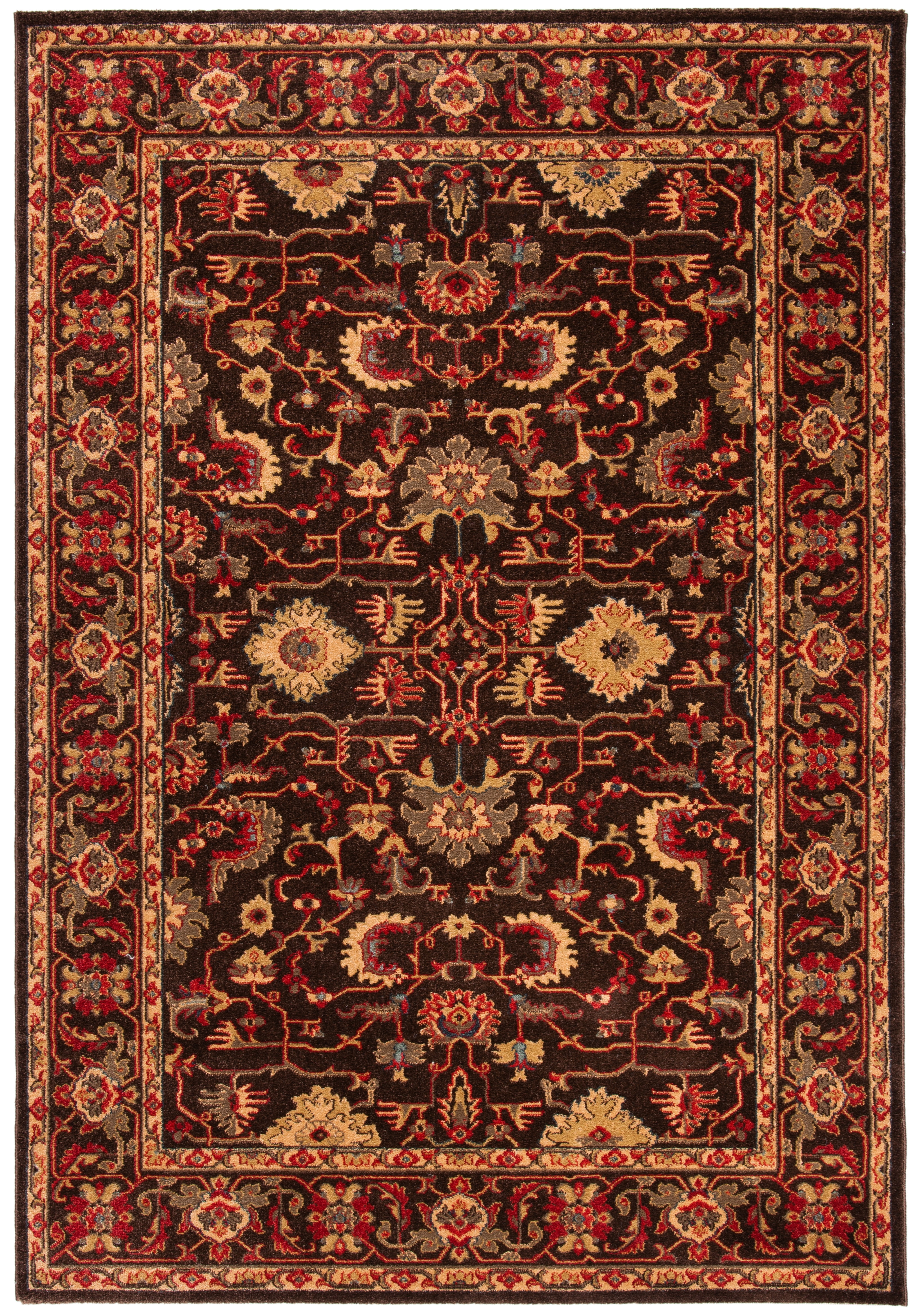 SAFAVIEH Mahal Bentley Oriental Area Rug, Brown/Beige, 6'7" x 9'2"