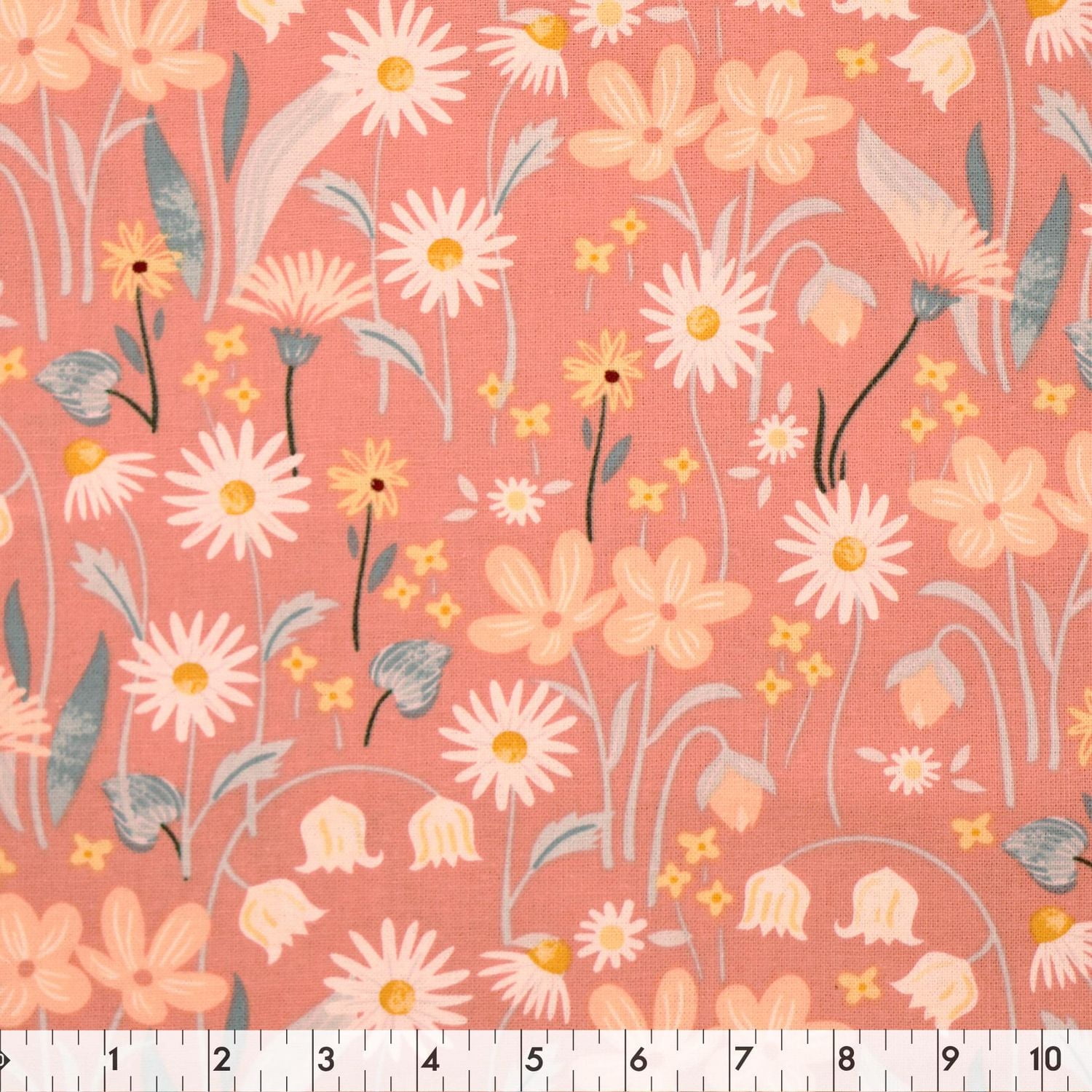 Fabric Creations Dark Pink Floral Cotton Fabric by the Metre 107 cm (42")