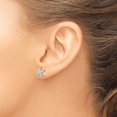 thumbnail image 3 of Auriga Fine Jewelry 925 Sterling Silver Rhodium-plated CZ Micro Starfish Post Stud Earrings for Women, 3 of 6