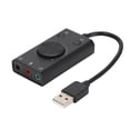 thumbnail image 1 of FLAMEEN Laptop Sound Card, ORICO SC2 USB Multifunction Drive-Free Sound Card With Indicator For Desktop PC Laptop, 1 of 8