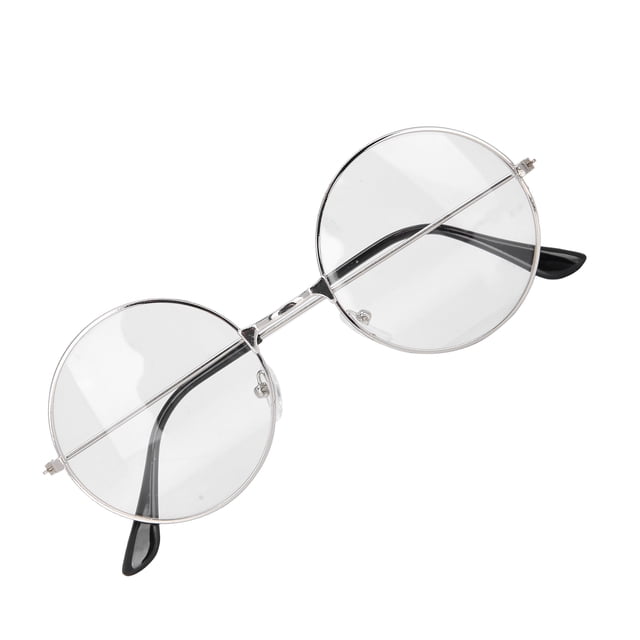 Gafas con montura de metal, estilo vintage, lentes transparentes, gafas con lentes transparentes, gafas con lentes transparentes, rendimiento impulsado