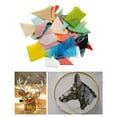 thumbnail image 4 of AMLESO 500g Irregular Shape Mica Glass Mosaic Tiles Transparent Broken Glass Pieces for, 4 of 8