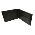 thumbnail image 3 of Black Leather Mens Magnetic Money Clip Bifold Wallet 7 Card ID Badge Holder, 3 of 3