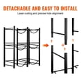 3-Tier Water Jug Rack, Holds 6 Five-Gallon Bottles, Double Row Storage ...